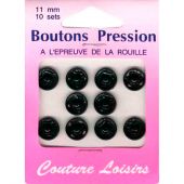Boutons pression - Couture loisirs - Boutons pression à coudre - 11 mm