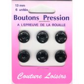 Boutons pression - Couture loisirs - Boutons pression à coudre - 13 mm