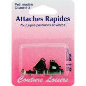 Attaches rapides - Couture loisirs - Attaches argent - Petits modèles