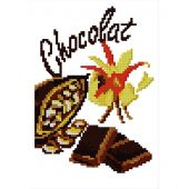 Kit broderie point de croix - Luc Créations - Chocolat