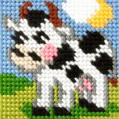 Kit de canevas pour enfant - Orchidéa - Vache