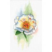 Kit point de croix - Aquarelle by MP Studia - Pivoine blanche