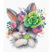 Kit broderie point de croix - MP Studia - Charmant lapin