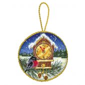 Kit d'ornement à broder - MP Studia - Horloge de la forêt