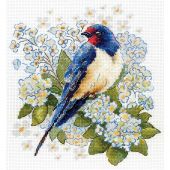 Kit broderie point de croix - MP Studia - Les hirondelles