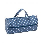 Sac à ouvrages - Hobby Gift - Bleu-Jean à pois blancs