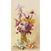 Kit broderie point de croix - Nova Sloboda - Bouquet d'iris