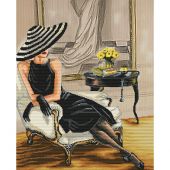 Kit broderie point de croix - Nova Sloboda - Dans le style Coco Chanel