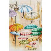 Kit broderie point de croix - Nova Sloboda - Parapluies flottants