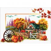 Kit broderie point de croix - Needleart World - Ferme d'automne