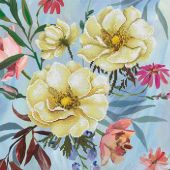 Kit broderie point de croix - Ladybird - Bouquet de roses sauvages