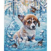 Kit broderie point de croix - Oven - Boule de neige