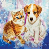 Kit de peinture par numéro - Craft Buddy - Chat et chien