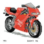 Kit broderie point de croix - Luc Créations - Ducati 916