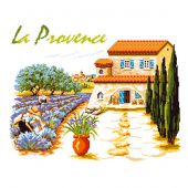 Kit broderie point de croix - Luc Créations - La Provence