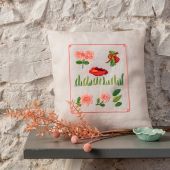 Kit de coussin à broder - Anchor - Begonias vintage