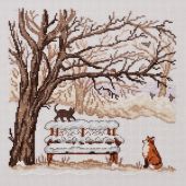 Kit point de croix - Permin - Renard d'hiver