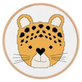 Kit broderie point de croix - Princesse - Petit léopard