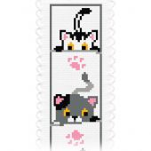 Kit de marque-pages à broder - Princesse - Petits chats