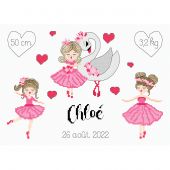 Kit broderie point de croix - Princesse - Ma petite ballerine