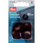 Boutons 4 trous - Prym - 6 boutons pour vestes 23 mm