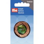 Boutons 2 trous - Prym - Bouton 2 trous coco/nacre - 34 mm