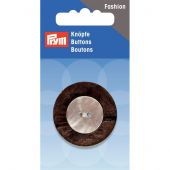 Boutons 2 trous - Prym - Bouton 2 trous coco/nacre - 34 mm