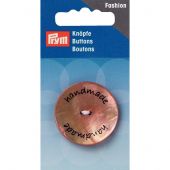 Boutons 2 trous - Prym - Bouton handmade beige - 34 mm