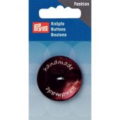 Boutons 2 trous - Prym - Bouton handmade marron - 34 mm