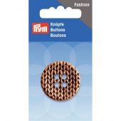 Boutons 4 trous - Prym - Bouton motif tricot - 32 mm