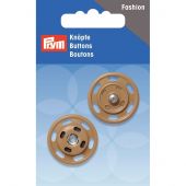 Boutons pression - Prym - Boutons pression à coudre en laiton beige - 25 mm