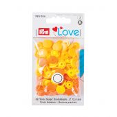 Boutons pression - Prym - 30 boutons à riveter Jaune / orange clair / orange foncé - 12.4 mm