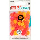 Boutons pression - Prym - 21 boutons fleurs - 13.6 mm