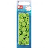 Boutons pression - Prym - 30 boutons à riveter vert pomme - 12.4 mm