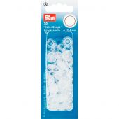 Boutons pression - Prym - 30 boutons transparents brillants - 12.4 mm