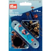 Oeillets et rivets - Prym - Rivets laiton coloris cuivre- 9 mm