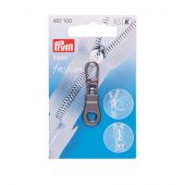 Tirette pour fermeture - Prym - Fashion zipper - oeillet gris foncé