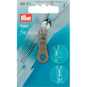 Tirette pour fermeture - Prym - Fashion zipper - oeillet laiton antique