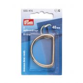 Accessoire pour sac - Prym - Anneaux en D - 40 mm or