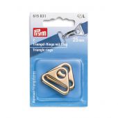 Accessoire pour sac - Prym - Anneaux triangulaires coloris or - 25 mm