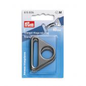 Accessoire pour sac - Prym - Anneaux triangulaires coloris argent foncé - 40 mm