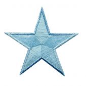 Ecusson thermocollant - Prym - 2 motifs phosphorescents étoiles bleues