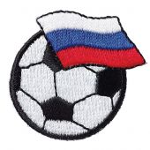 Ecusson thermocollant - Prym - Ballon football - drapeau russe