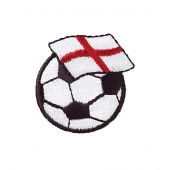 Ecusson thermocollant - Prym - Ballon football - drapeau angleterre