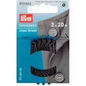 Fil à coudre - Prym - Fil de lin gris - 2 x 20 m