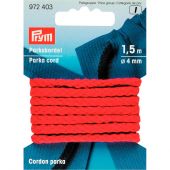 Cordons et Cordelières - Prym - Cordon parka 4mm rouge