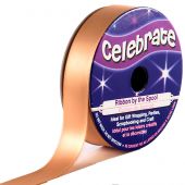 Satin en bobine - Celebrate - Satin marron glacé uni - 13 mm x 6 m