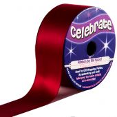 Satin en bobine - Celebrate - Satin bordeaux uni - 25 mm x 5 m