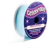 Organza en bobine - Celebrate - Organza bleu ciel uni - 20 mm x 5m