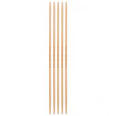 Aiguilles double pointes - Prym - Lot de 5 aiguilles à tricoter double pointes Bambou -15 cm